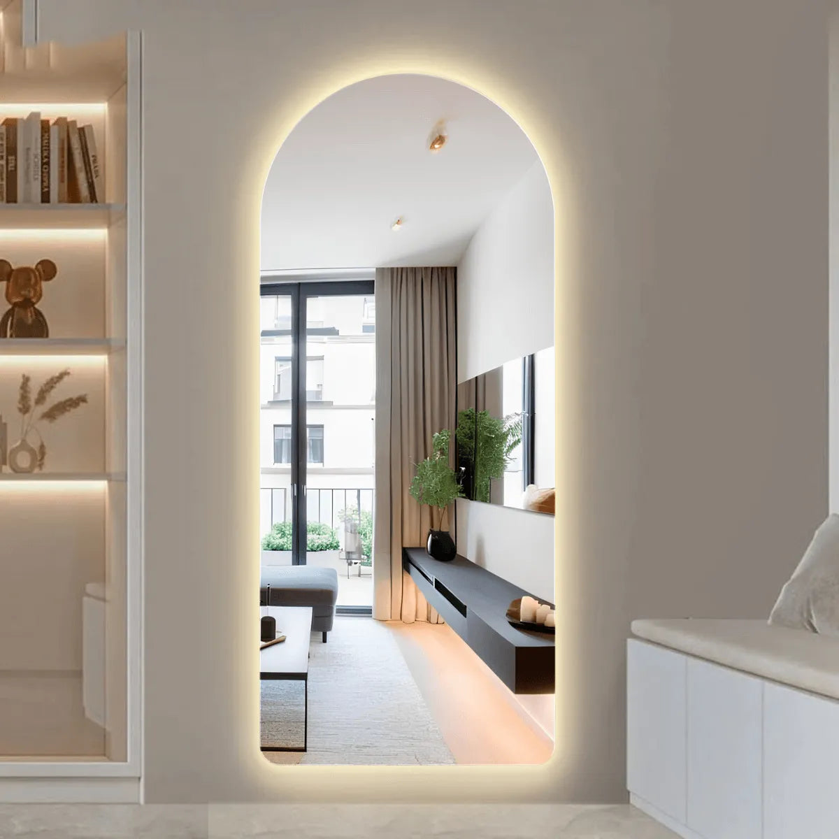 Espelho Grande com LED Aurora Plus 140x60cm