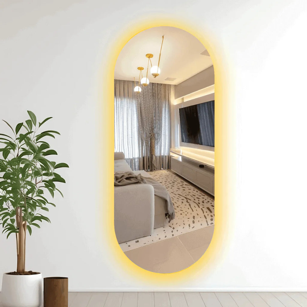 Espelho Grande com LED Elegance Luxo 140x60cm