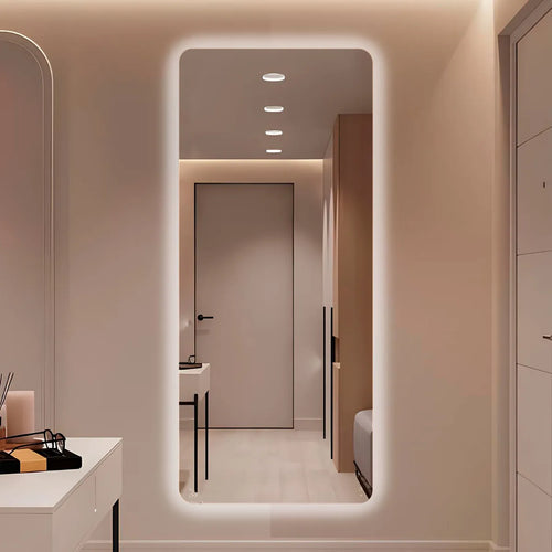 Espelho Grande com LED Sala Luxo 140x60cm