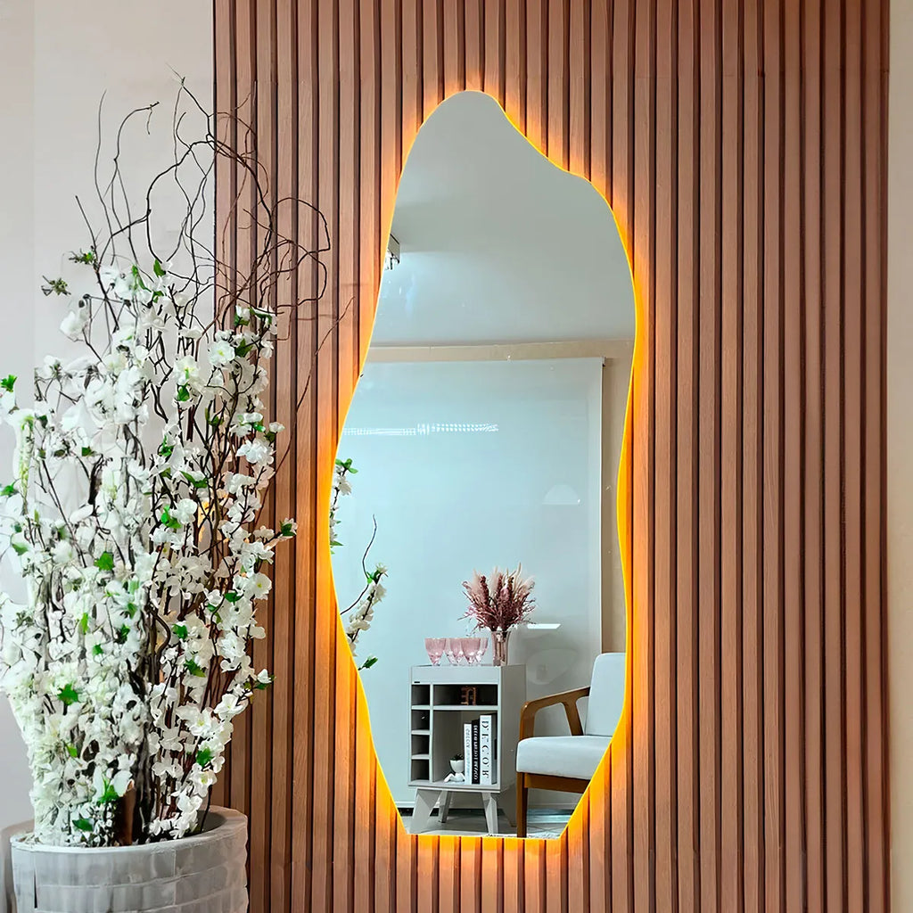 Espelho Orgânico com LED FIAMMA 140x60cm
