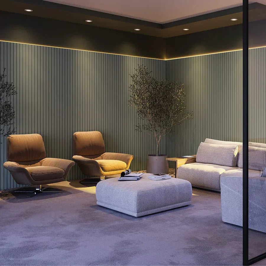 Painel de Ripa Laminado de EVA Autocolante Auréon - Sofisticação e Conforto em Cada Detalhe